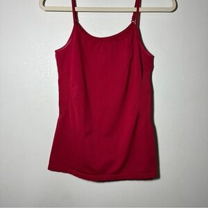 Bisou Bisou Red Stretch Shapewear Camisole Top Size Medium